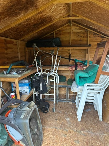 Shed Clearance in Ampthill - Before